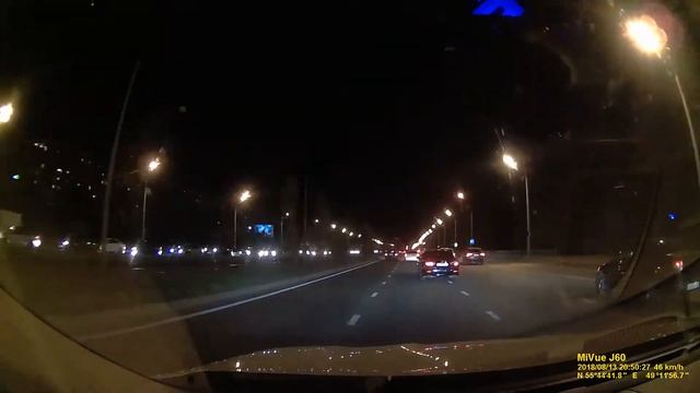 Ночная съемка Mio MiVue J60 смотреть онлайн