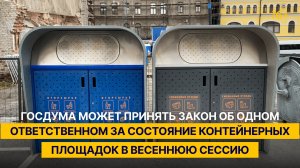 ГД может принять закон об одном ответственном за состояние контейнерных площадок в весеннюю сессию