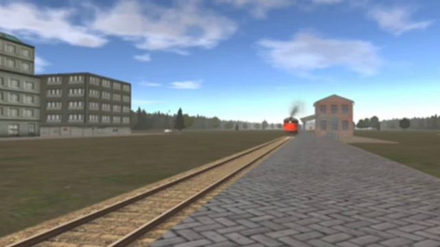 Просто пассажирский поезд в Train and rail yard simulator 🙃 смотреть онлайн
