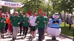 Новосибирск принял Всероссийскую эстафету факела «Огонь жизни»