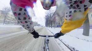 КАКАЮ НА ФИКСЕ ЗИМОЙ В ТРАФИКЕ | FIXED GEAR KAZAN