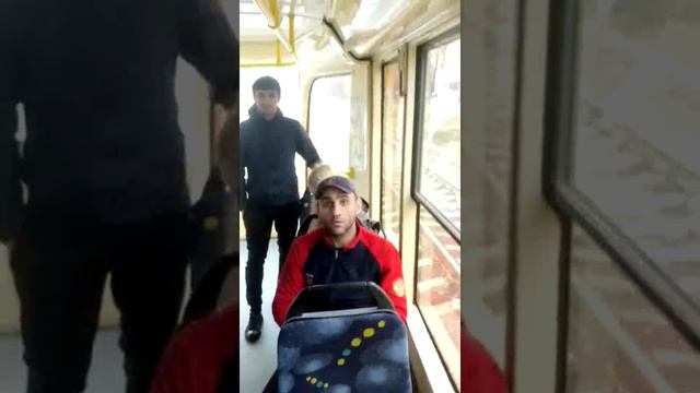 Контролеры ГКУ и ЦПП в 17 трамвае Москвы Останкино - Мед