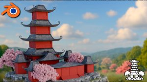 Blender 3Dt Japanese Roof Generator – Blender Geometry Nodes