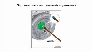 Запрессовка игольчатого подшипника при замене двухма