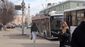 Современные троллейбусы МАЗ и Адмирал в Рязани