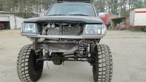 TLC 100 первый выезд на мостах Unimog