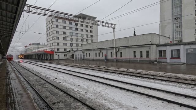 Паровоз П36-0071 с ретропоездом НН-Арзамас. Отправление с смотреть онлайн