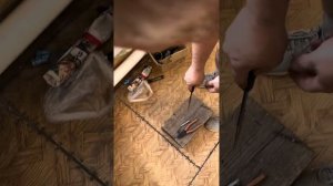 Монтаж рукояти из эластрона здесь и сейчас! #купитьнож