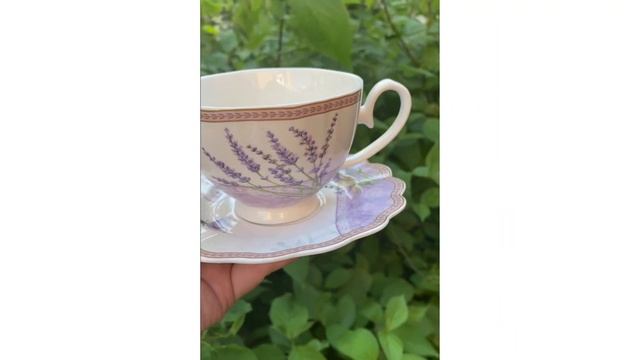 Чайний набір на 6 персон Лаванда 250 мл у подарунковій к? смотреть онлайн