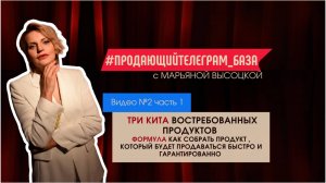 Три формата востребованных продуктов видео 2  ч.1
