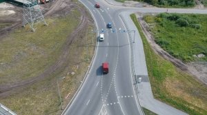 Въезд на кольцо Федюнинского-Мельникайте