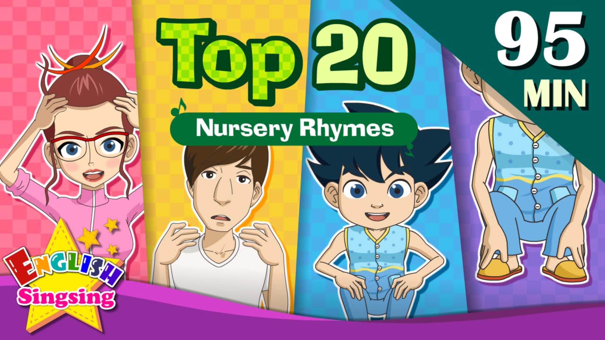 АНГЛИЙСКИЙ ЯЗЫК ДЛЯ ДЕТЕЙ | Head, Shoulders, Knees and Toes+More Nursery Rhymes