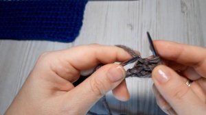 Узор с обвитыми лицевыми петлями. Практика вязания спицами.