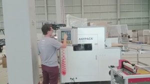Автоматический резательно-рилёвочный станок боксмейкер Anypack AB2500 для коробок из гофрокартона