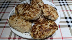 Куриные котлеты с фасолью