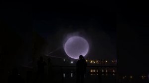 Световое шоу в честь фестиваля "Нур"