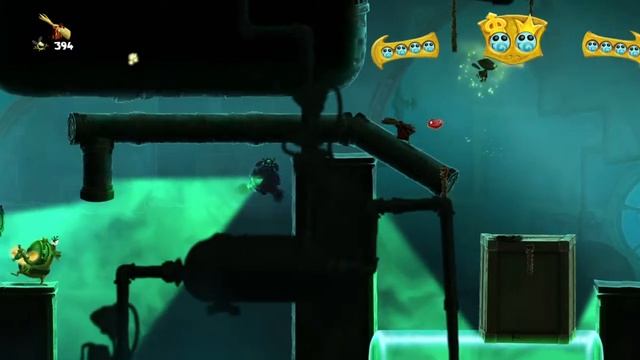 Rayman Legends прохождение смертельный свет с пламенным молюткой