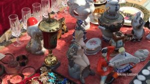 Много фарфора посуды Барахолка Киев Украина