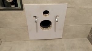 Установка подвесного унитаза скрытого монтажа   D&K.