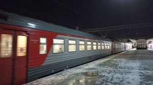 Отправление электропоезда ЭТ2Л-027 с Финляндского вокз?