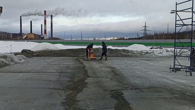 Полировка бетонного пола 1500м2