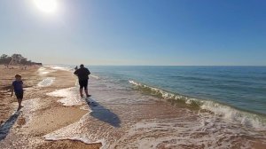Азовское море - Жара! Центральный пляж обстановка #Голубицкая