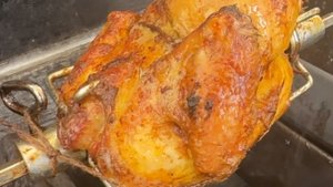 Курица на  вертеле