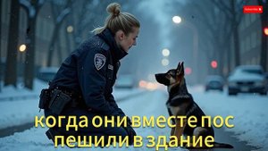 Щенок овчарки следует за полицейской — когда она узна