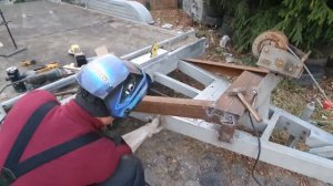 непростая установка лебедки на прицеп-автовоз