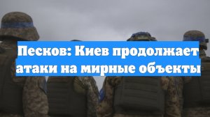 Песков: Киев продолжает атаки на мирные объекты
