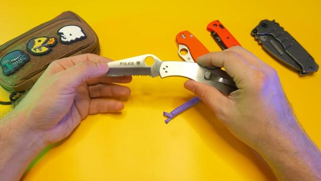 SPYDERCO POLICE - ОЧЕНЬ ХАРИЗМАТИЧНЫЙ НОЖ ... но НЕ для EDC? смотреть онлайн