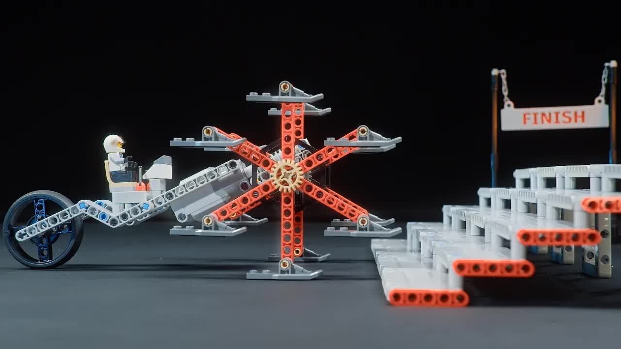 7 LEGO Vehicles Face 4 Obstacle Challenges #lego #legotechnic #experiment #engineering