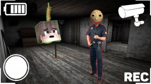 БАБКА ГРЕННИ СЛЕДИТ ЧЕРЕЗ КАМЕРУ ЗА РЕБЕНКОМ И ПОЛИЦЕЙСКИМ В МАЙНКРАФТ   НУБИК В MINECRAFT GRANNY