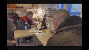 Предрейсовый технический осмотр автобуса с проведени