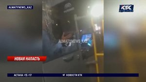 Алматинец напал на водителя автобуса во время движени