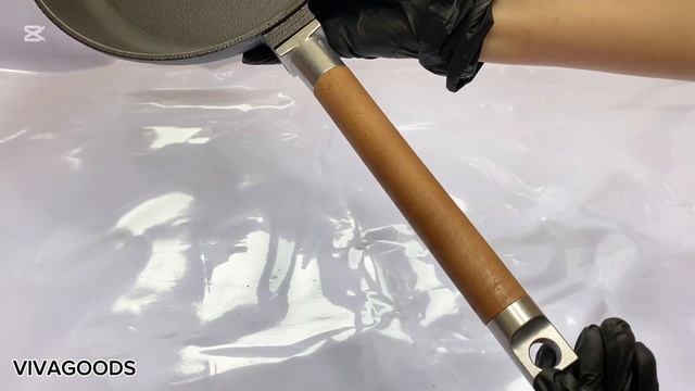 VIVAGOODS Сковорода чугунная со съемной ручкой 22 см смотреть онлайн