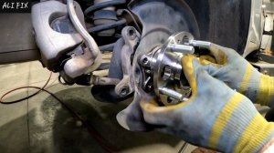 замена подшипника заднего колеса ... hyundai elantra 2011-2016 (кру