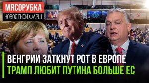 Венгрию "забанят" в ЕС || НАТО ревнует Трампа к Путину || Меркель боится краха ЕС