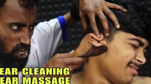 ASMR Satisfying Ear Cleaning & Ear Massage ｜ Ear Fingering With Oil ｜ Head Massage & Neck Cracking