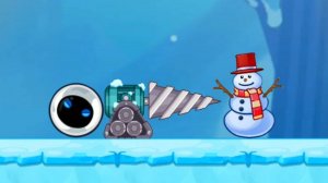 Злой Красный Шар в игре Angry Ball Adventure Уровни 52-54