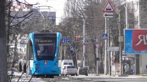 Очень приветливый водитель нового трамвая KT4UA "VinWay" №22