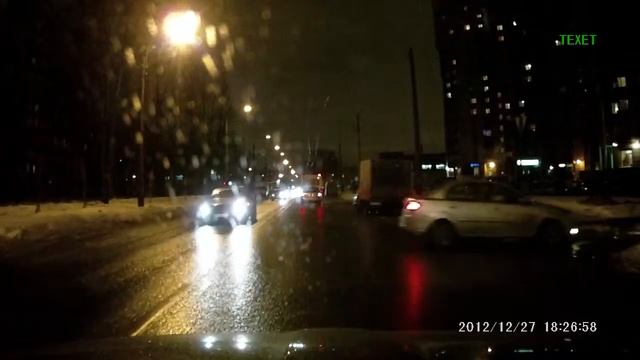 TeXet DVR-1GS — ночная съёмка на 1280x720 при 30 к/с смотреть онлайн