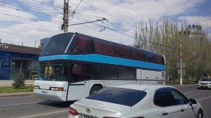 Город Волгоград. Поездка на троллейбусе БКМ по маршру?