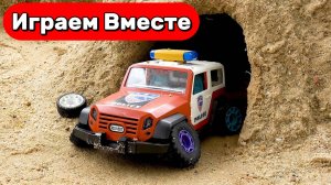 Машинки мультики 🚓 Полицейская машина сломалась в пещере! Весёлая история спасения ! Для детей