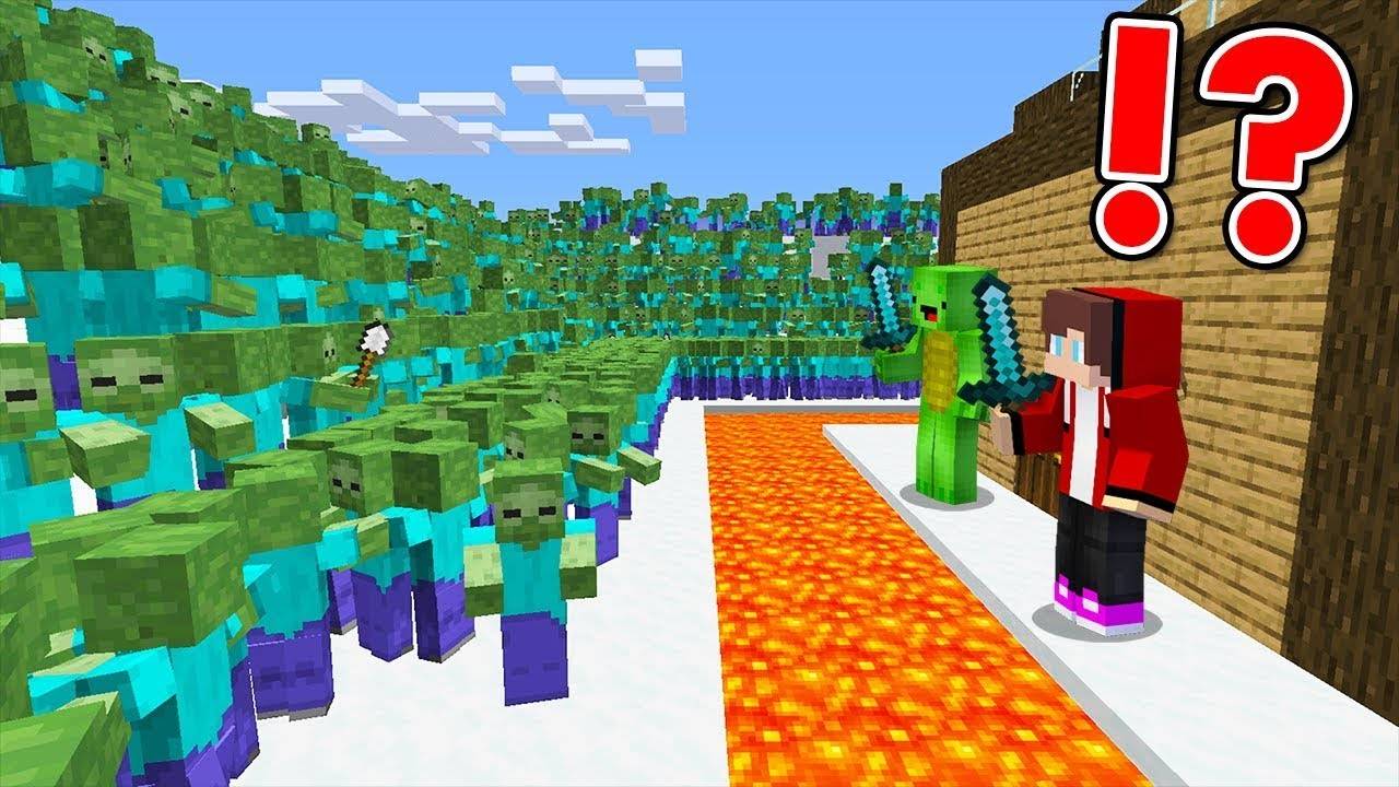 Зомби против Сверхбезопасного Дома - Майнкрафт! MINECRAFT
