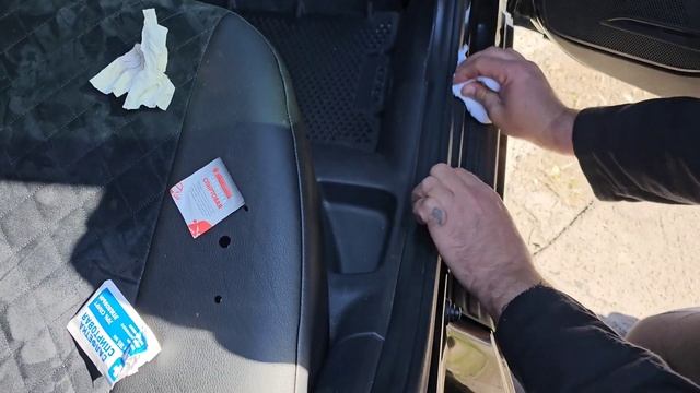 Защити пороги. Накладки порогов на Весту. смотреть онлайн