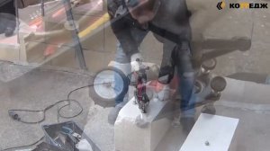 Испытание фасадного анкерного дюбеля на вырыв в газобетоне.