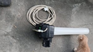 Электровеник из пылесоса с мусорки.