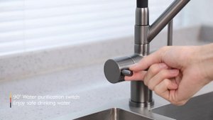 Смеситель для кухни (мойки) Gappo G4398-89, двухзахватный