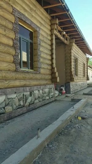 оформление фасада  дома мастер Улукбек